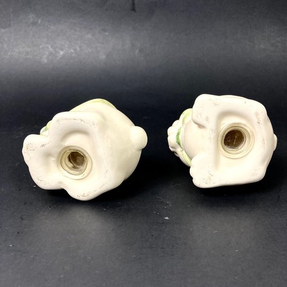 VTG Hand Painted Ceramic Bunny Salt & Pepper Shaker Set, 80's Cottage Core Retd - Picture 9 of 17